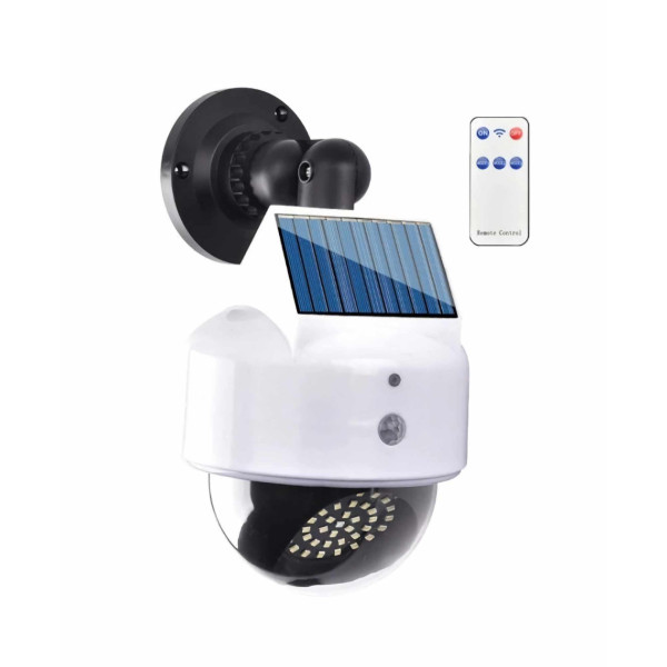 Соларна лампа със сензор за движение и дистанционно управление тип фалшива видеокамера JX-5116 H LED87 6