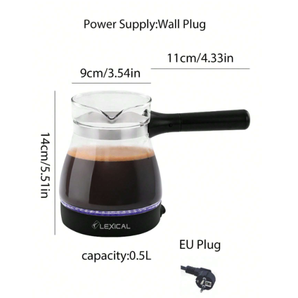 Електрическа светеща кафеварка за кафе Lexical LCP-0502 4