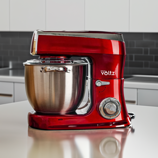 Планетарен миксер с купа от инокс Voltz V51115A, 2100W, 7.5 литра, 3бъркалки, 6степени + Pulse, LED 2