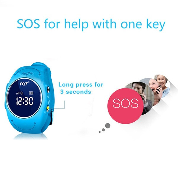 Водоустойчив детски смарт часовник YQT Q520S за Andrioid и IOS с GPS и SOS бутон