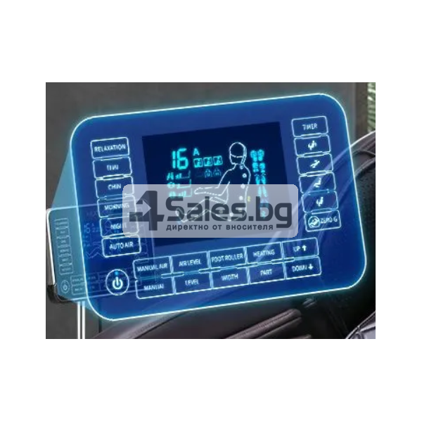 Електрически  луксозен масажен стол за домашна или професионална употреба A6-LCD 9
