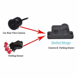 Камера за заден ход с радар и паркинг сензор, 4,3 инча монитор, нощно виждане PK5 9