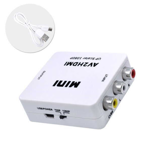 TISHRIC преходник за AV към HDMI сигнал с USB зареждане CA84