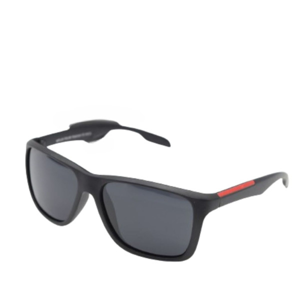 Мъжки слънчеви очила от пластмаса с червенa линия отстрани YJZ103 3
