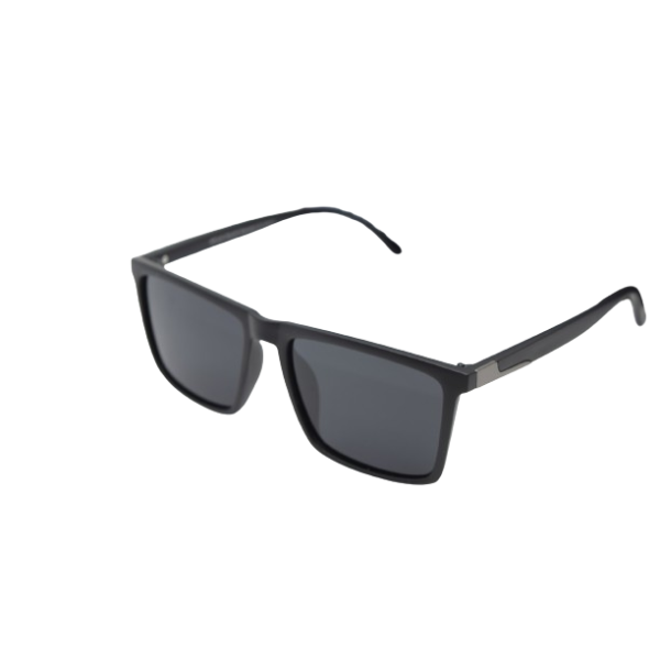 Мъжките слънчеви очила с тънка рамка и лого，cребърен правоъгълник отстрани YJZ75 3