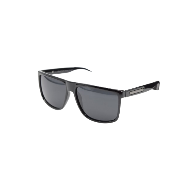 Мъжките слънчеви очила с тънка рамка и лого，cребърна лента отстрани YJZ76 3