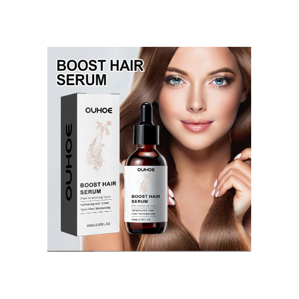 Етерично масло за коса подсилващ серум за контрол на омазняването,за плътна и здрава коса OUHOE HZT15