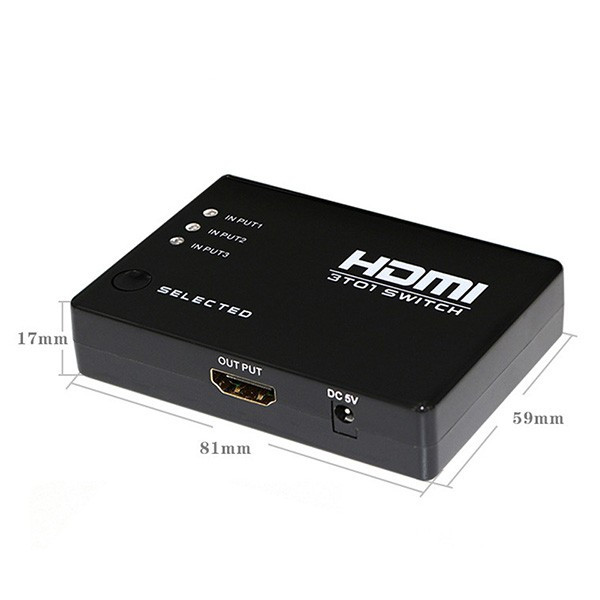 HDMI сплитер 3 в 1 с автоматично превключване и дистанционно управление CA56