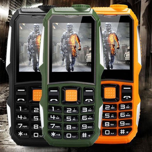 Влагоустойчив и противоударен телефон F88 с 2 сим карти, 2MPX, голям обхват