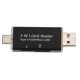Удобен четец  за устройства с USB-портове SD и micro SD карти CA96 4