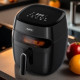 Фритюрник AirFryer Rosberg R51980CA,1350W,5.2 л.,LED дисплей,Горещ въздух,Таймер,до 200°C 3