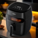 Фритюрник AirFryer Rosberg R51980CA,1350W,5.2 л.,LED дисплей,Горещ въздух,Таймер,до 200°C 5