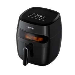 Фритюрник AirFryer Rosberg R51980CA,1350W,5.2 л.,LED дисплей,Горещ въздух,Таймер,до 200°C