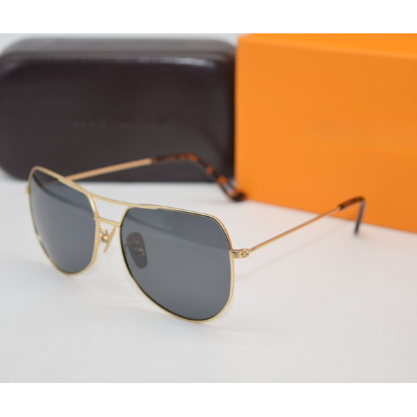 Мъжки слънчеви очила и големи стъклени страни злато YJZ19
