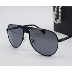 мъжки слънчеви очила с големи рамки заобикалян с тънка метална лента YJZ7