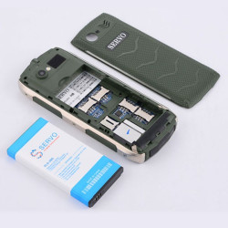 Прахоустойчив телефон за 4 сим карти Servo H8 с Bluetooth, Usb, камера 2