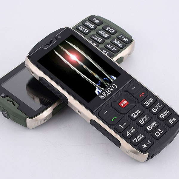 Прахоустойчив телефон за 4 сим карти Servo H8 с Bluetooth, Usb, камера