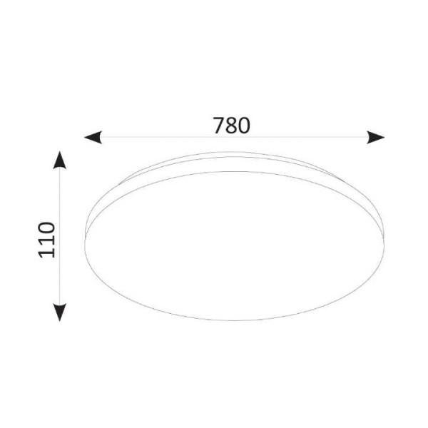 LED Плафон Argia с дистанционно 120W Star 1004036