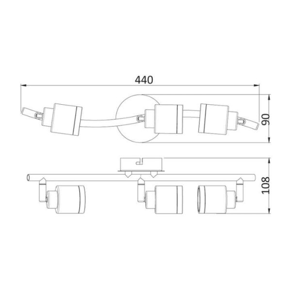 Спот 1-ца Акoma, 1*Gu10 4W(вкл), 230V