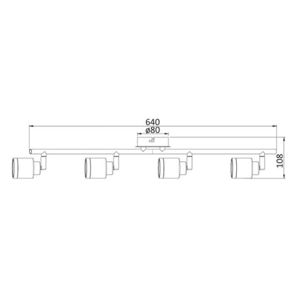 Спот 1-ца Акoma, 1*Gu10 4W(вкл), 230V