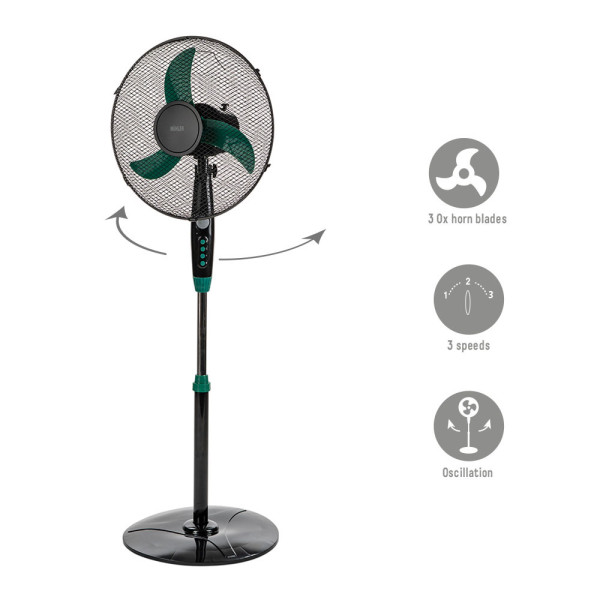 Вентилатор на стойка 16" Muhler FM-1650, 40W 2