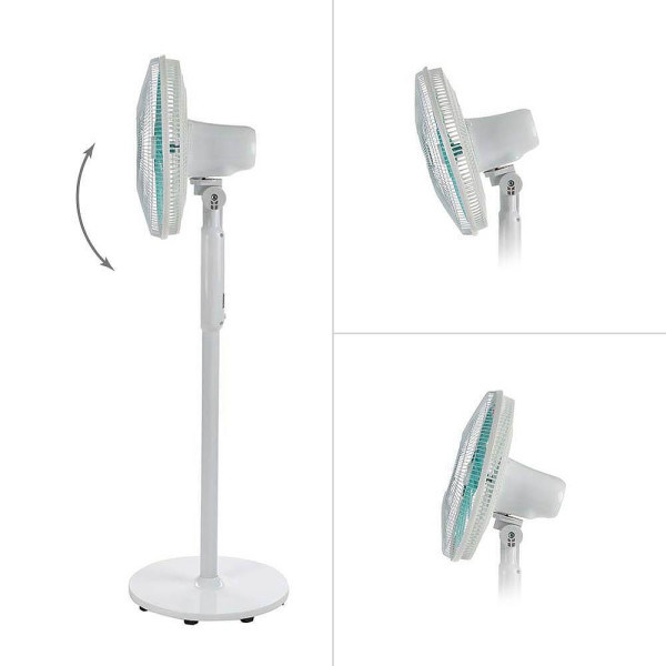 Вентилатор на стойка 16" Diplomat DFX-535RC, 60W, LED, дист. упр-е 3