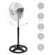 Вентилатор на стойка 16''Muhler FM-6136D 3in1, 50W, индустриален, на стойка, стена, под 2
