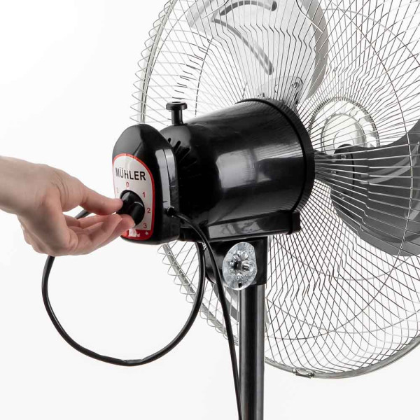 Вентилатор на стойка 16''Muhler FM-6136D 3in1, 50W, индустриален, на стойка, стена, под 6