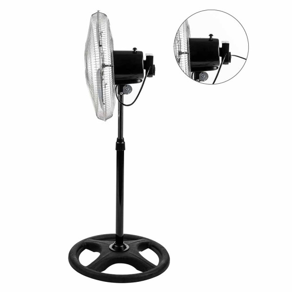 Вентилатор на стойка 18''Muhler FM-8138D 3в1, 70W, индустриален, на стойка, стена, под 4