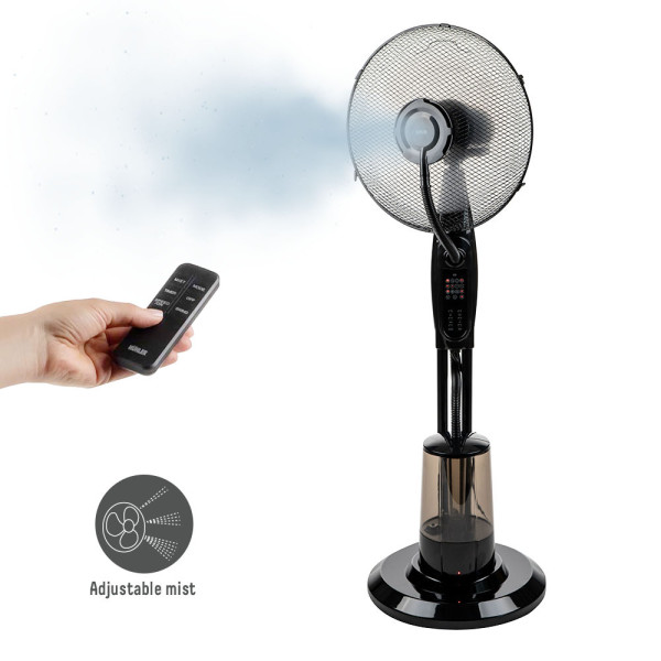 Вентилатор с водна мъгла 16'' Muhler MF-1609RC, 75W, LED, дист. упр-е 1