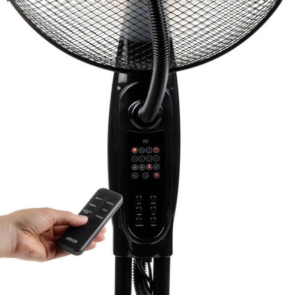 Вентилатор с водна мъгла 16'' Muhler MF-1609RC, 75W, LED, дист. упр-е 5