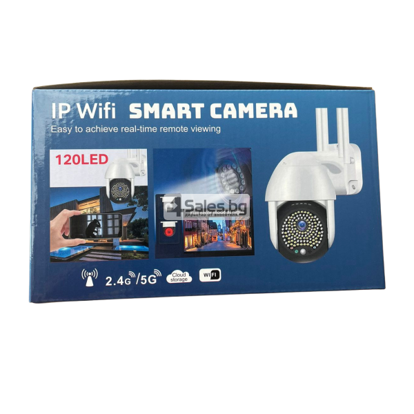 Водоустойчива WIFI FULL HD камера,68 LED,6MP,въртяща се на 360 градуса