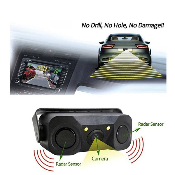 Камера за задно паркиране с датчици и алармен сензор PK KAM6