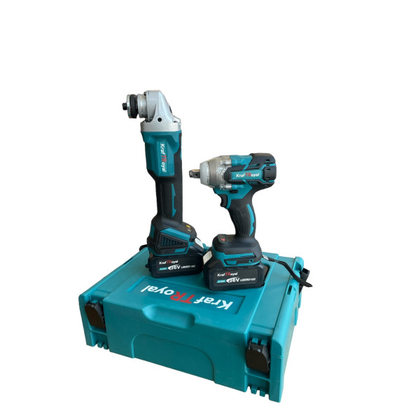 Акумулаторен ударен гайковерт и безчетков ъглошлайф /36V, 8Ah/ 1