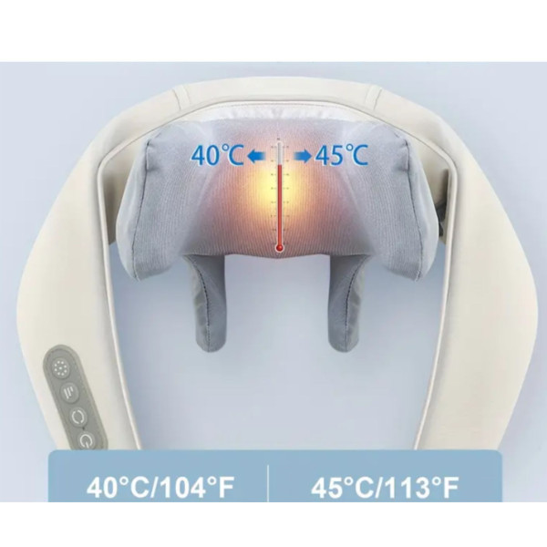Акумулаторен масажор с топлина за врат,гръб,рамена,крака,за мускулна релаксация