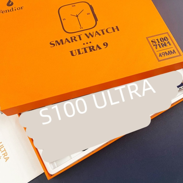 Смарт часовник 2023 New smart watch S100 ultra 7in1,strap HD SMW4