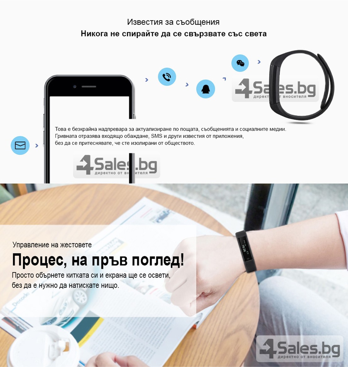 Смарт гривна - ID115 G-sensor 3D ускорител 0.86-инчов OLED екран SMW10 15