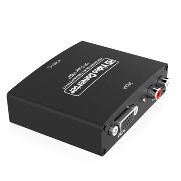 Аудио-видео адаптер за VGA+R/L към HDMI сигнал между различни устройства