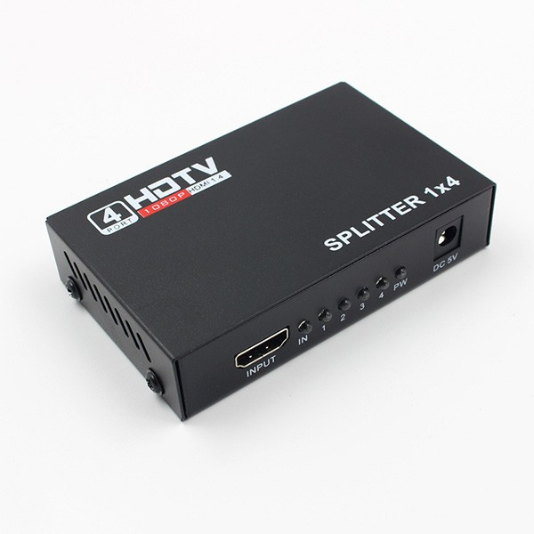 HDMI 3D сплитер с 4 порта и захранване за HDTV DVD плейър PS4 и други CA32