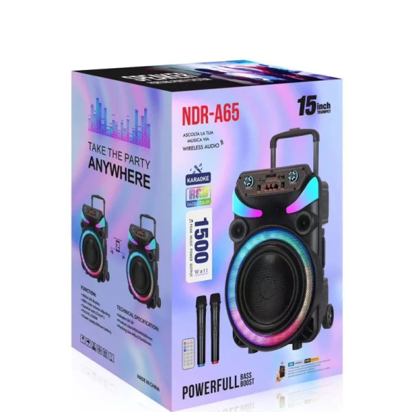 Караоке тонколона 15" Woofer NDR-A65