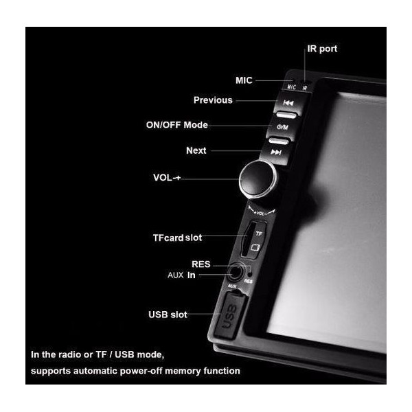 Мултимедия 7018B, Bluetooth,MP3, MP5, 2