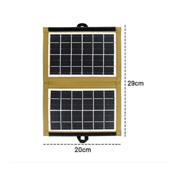 Преносим соларен панел CCLAMP CL-670, USB зареждане, 7.2W, сгъваем 2