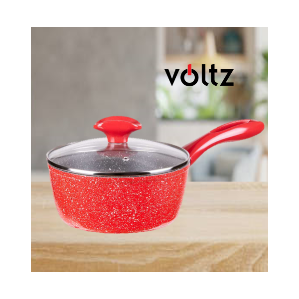Касерола с капак Voltz OV54421A18, 1.6л., Мраморно покритие, Индукция
