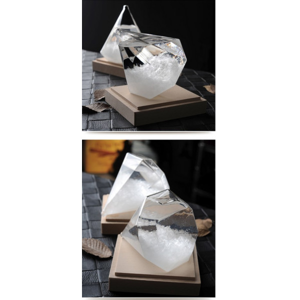 Буреносно стъкло - Диамант  призма Уникален подарък TQY6