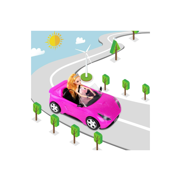 Кола за кукли,Fashion Girl Travel,glitter pink 6 — 4sales Кола за кукли,Fashion Girl Travel,glitter pink 6