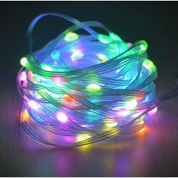 Коледни LED лампички с многоцветни, топъл и студен бял цвят SD47