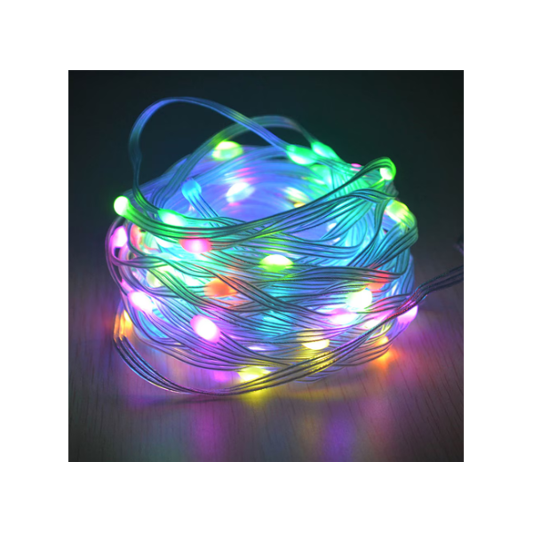 Коледни LED лампички с многоцветни, топъл и студен бял цвят SD47