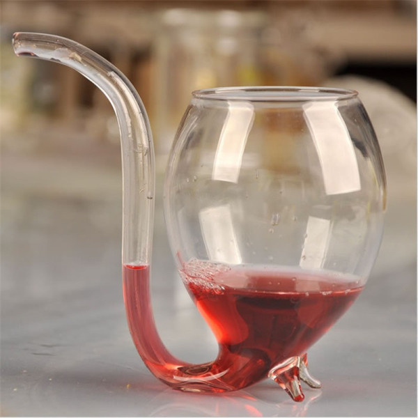 Чаша за Вино - Вампир 300ml боросиликатно стъкло Уникален подарък WSKB4