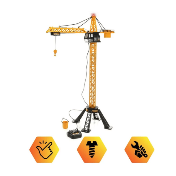 Строителна техника кран управляван с RC дистанционно