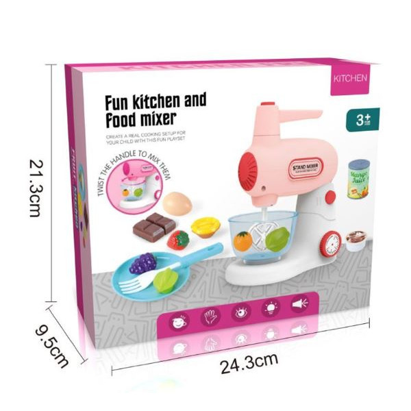 Играчка миксер с аксесоари със звуци и светлини Happy Kitchen, различни цветове